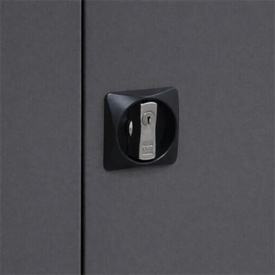 Lockable Secure Grey Wall Cabinet